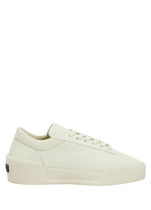 Aerobic Low Ekru Kadın Deri Sneaker - Görsel 2