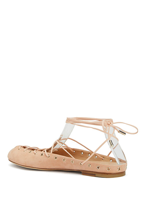 Ghilies Pudra Kadın Deri Sandalet - Görsel 4