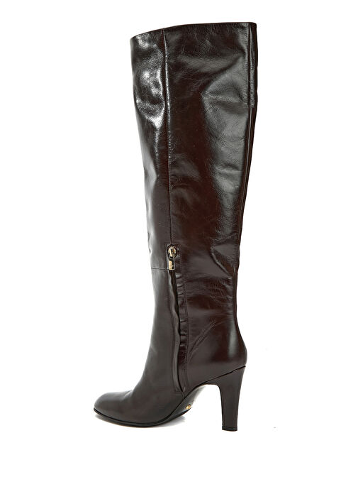Kahverengi Kadın Deri Çizme - Görsel 4