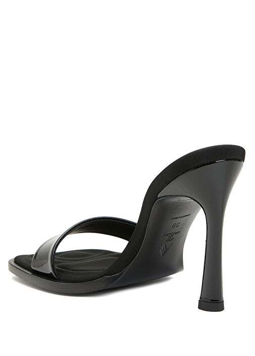 Siyah Kadın Deri Terlik - Görsel 4