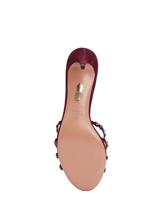 Tequila Bordo Kadın Deri Terlik - Görsel 6