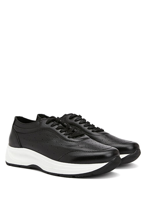 Siyah Erkek Süet Sneaker - Görsel 3