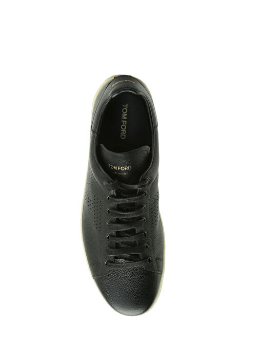 Warwick Siyah Erkek Deri Sneaker - Görsel 5