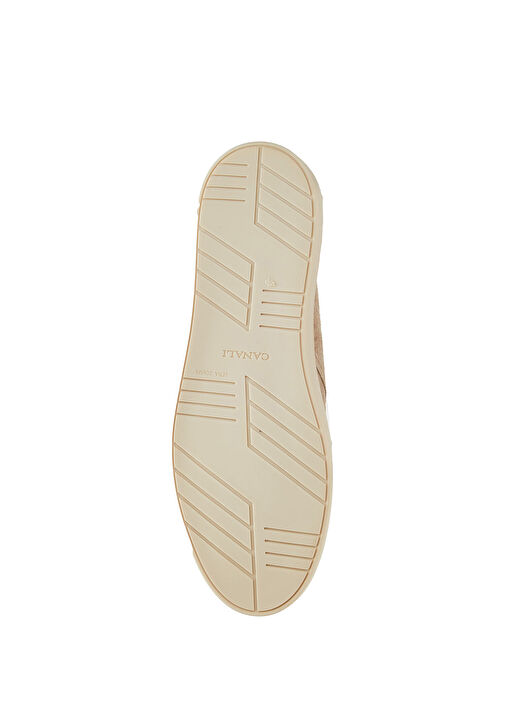 Canali Bej Canali Deri Erkek Sneaker