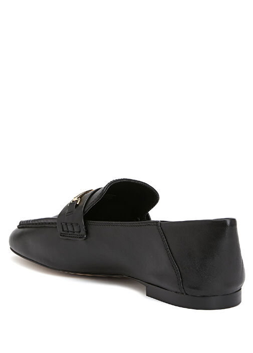 Siyah Kadın Deri Loafer - Görsel 4