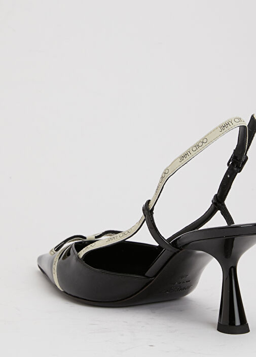 Camila Siyah Deri Topuklu Ayakkabı - Görsel 4