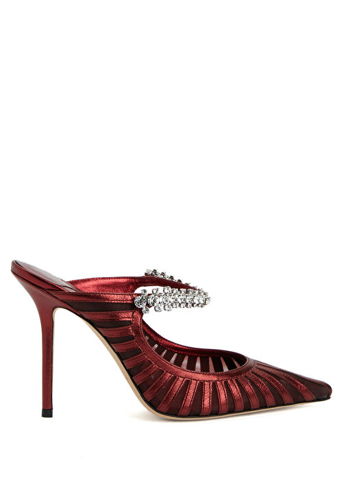 Bing Bordo Kadın Deri Terlik - Görsel 2