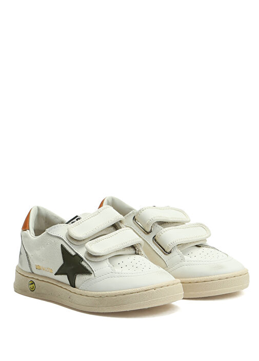 Ballstar Beyaz Çocuk Deri Sneaker - Görsel 3