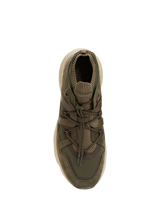 Koyu Yeşil Çorap Formlu Erkek Sneaker - Görsel 5