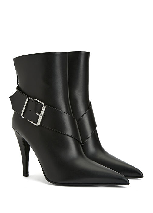 Siyah Kadın Deri Bot - Görsel 3