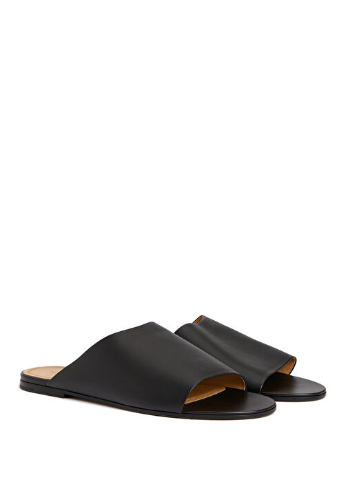 Signum Siyah Kadın Deri Terlik - Görsel 3