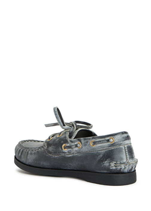 Cruise Siyah Unisex Kadın Deri Loafer - Görsel 4