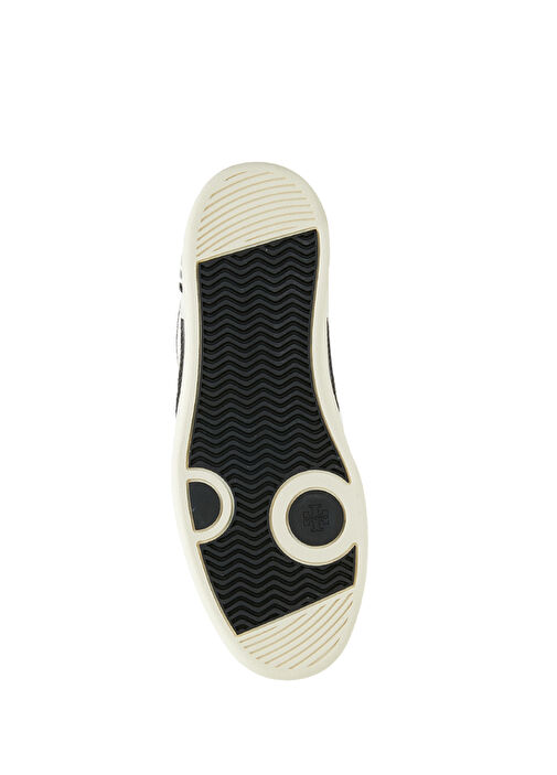 Siyah Beyaz Kadın Deri Sneaker - Görsel 6