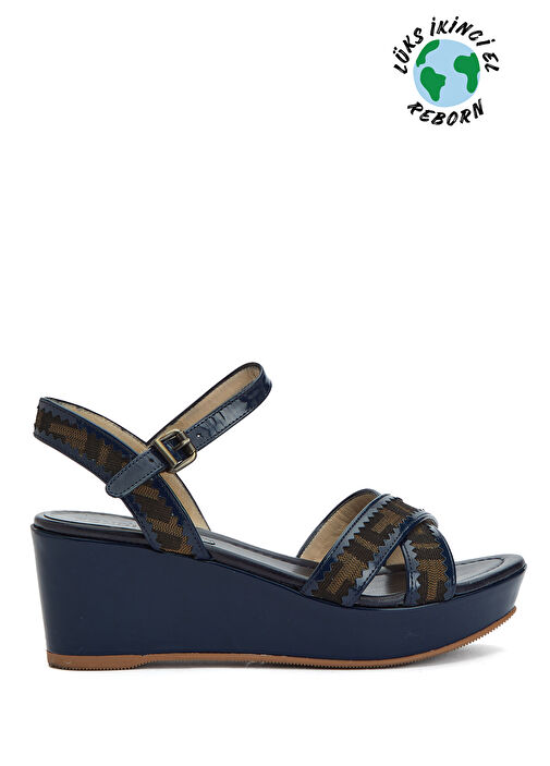 Beymen Reborn Beymen Reborn Lacivert Fendi Topuklu Sandalet Beymen'de! Lacivert - 2. görsel