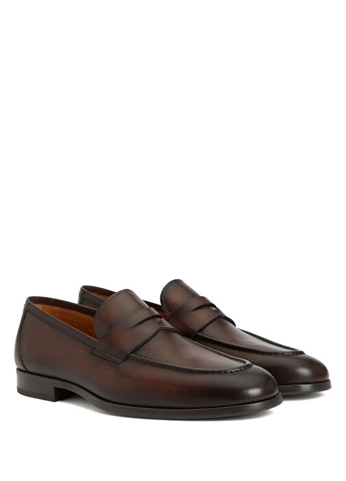 Kahverengi Erkek Deri Loafer - Görsel 3