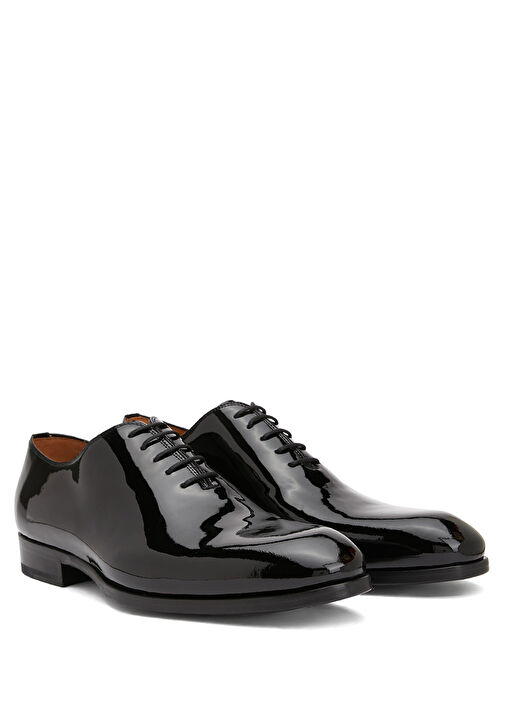 Fleur Siyah Deri Smokin Ayakkabısı - Görsel 3