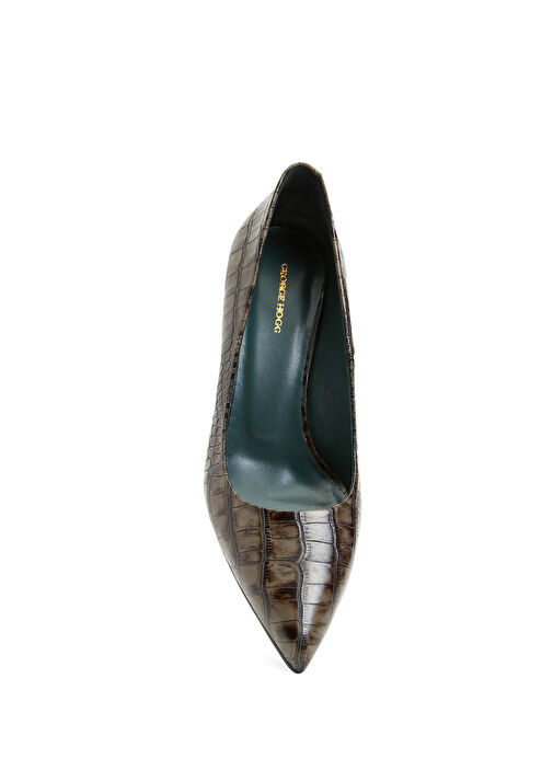 George Hogg George Hogg Koyu Yeşil Krokodil Desenli Deri Gova Beymen'de! Koyu Yeşil - 5. görsel