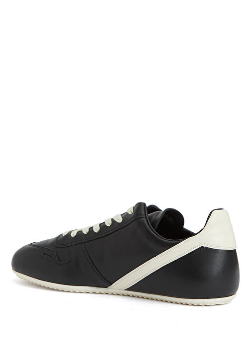 Siyah Erkek Deri Sneaker - Görsel 4