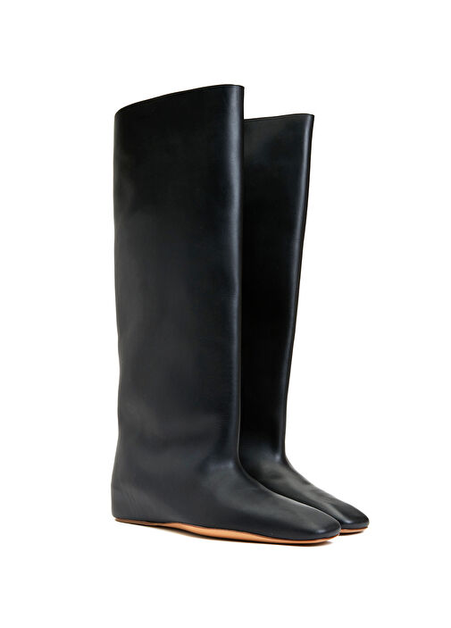 Siyah Kadın Deri Çizme - Görsel 3