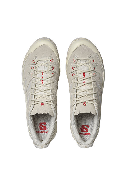 X Alp Panhui Krem Kırmızı Kadın Sneaker - Görsel 3