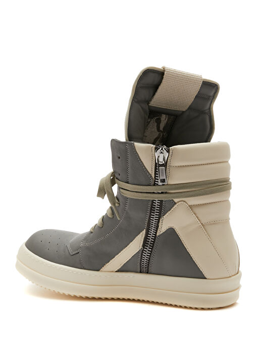 Gri Erkek Deri Sneaker - Görsel 4