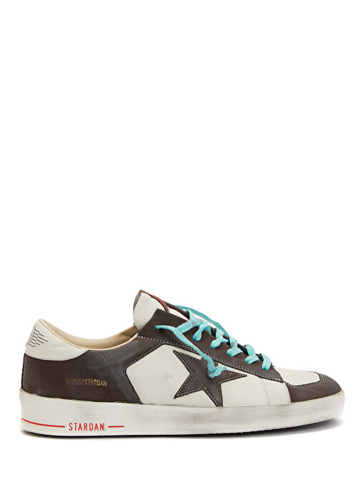 Stardan Kahve Beyaz Erkek Deri Sneaker - Görsel 2