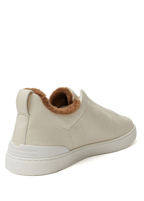 Beyaz Erkek Deri Sneaker - Görsel 4