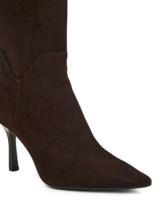 Kahverengi Kadın Deri Çizme - Görsel 7