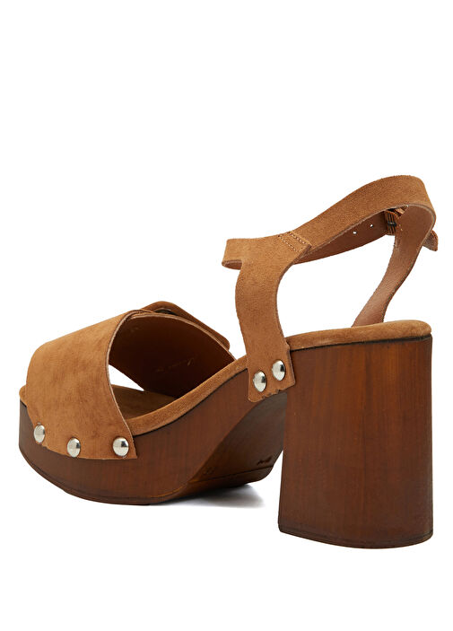 Taba Kadın Süet Sandalet - Görsel 10