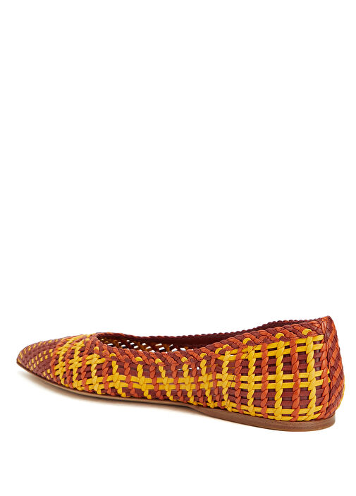 Aurora Kiremit Örgülü Deri Babet - Görsel 4