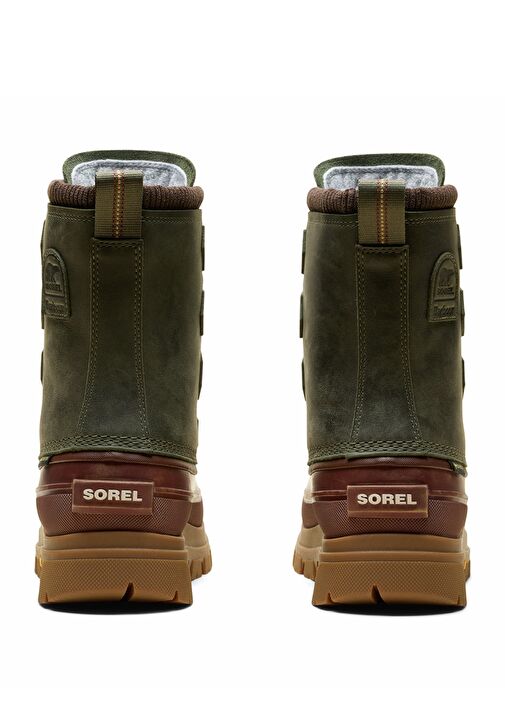 X Barbour Caribou Haki Kadın Deri Bot - Görsel 4