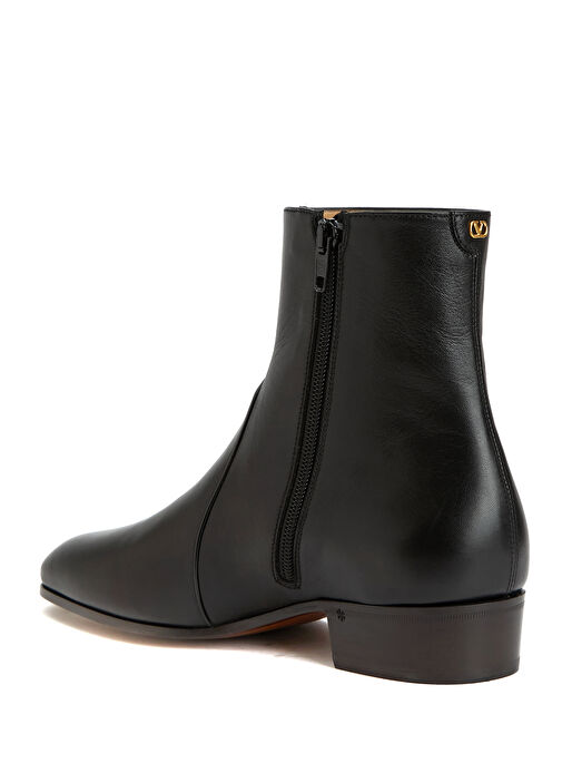 Siyah Erkek Deri Bot - Görsel 4