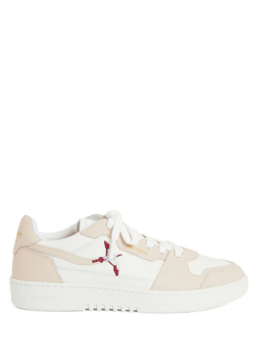 Dice Beyaz Pudra Kadın Deri Sneaker - Görsel 2