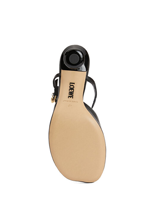 Toy Siyah Deri Topuklu Ayakkabı - Görsel 6