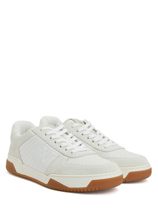 Beyaz Erkek Deri Sneaker - Görsel 3
