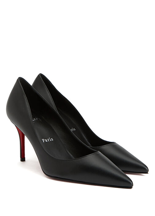 Miss Z Siyah Deri Topuklu Ayakkabı - Görsel 3