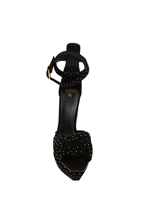 Ava Siyah Silver Kadın Deri Sandalet - Görsel 5