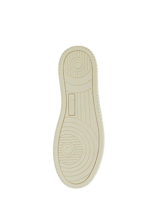 Beyaz Hardal Erkek Deri Sneaker - Görsel 6