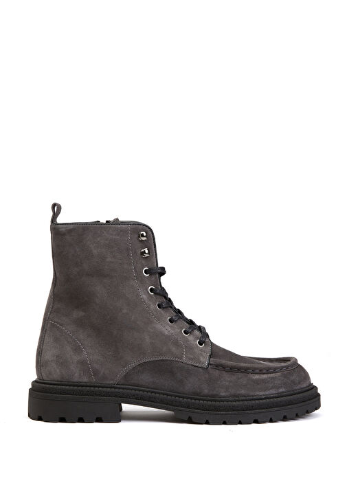 Gri Erkek Deri Bot - Görsel 2