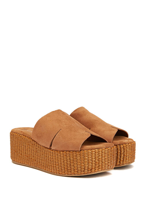 Taba Kadın Süet Terlik - Görsel 3