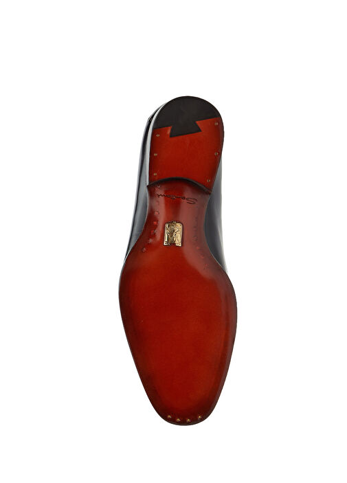 Santoni Mavi Santoni Deri Erkek Ayakkabı