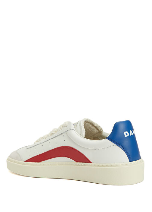 Beyaz Erkek Deri Sneaker - Görsel 4
