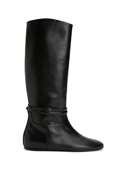 Siyah Kadın Deri Çizme - Görsel 2