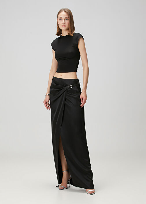 Tom Ford - Black Maxi Silk Skirt