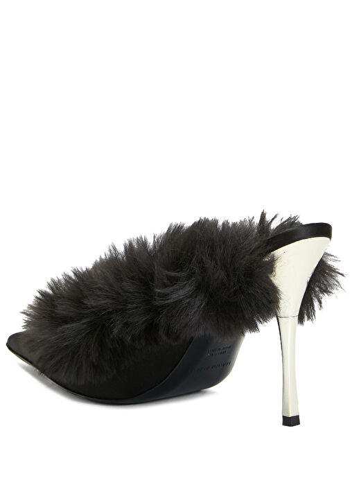 Siyah Kadın İpek Terlik - Görsel 4