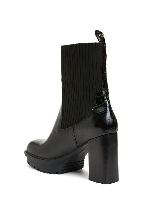 Siyah Kadın Deri Bot - Görsel 4