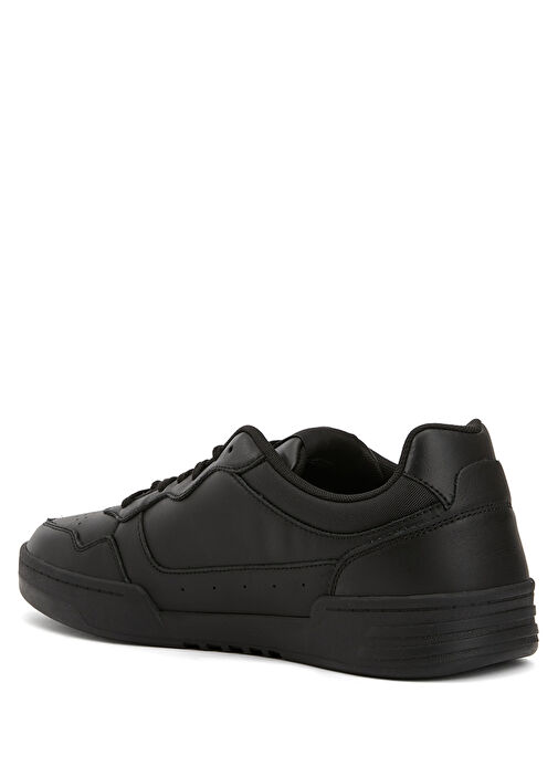 Cupsole Siyah Erkek Deri Sneaker - Görsel 4