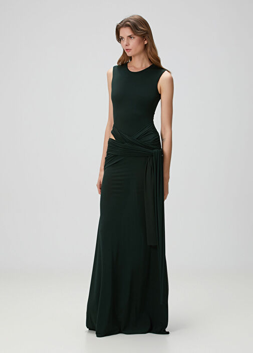 Alex Perry - Dark Green Maxi Evening Dress Alex Perry - Dark Green Maxi Evening Dress