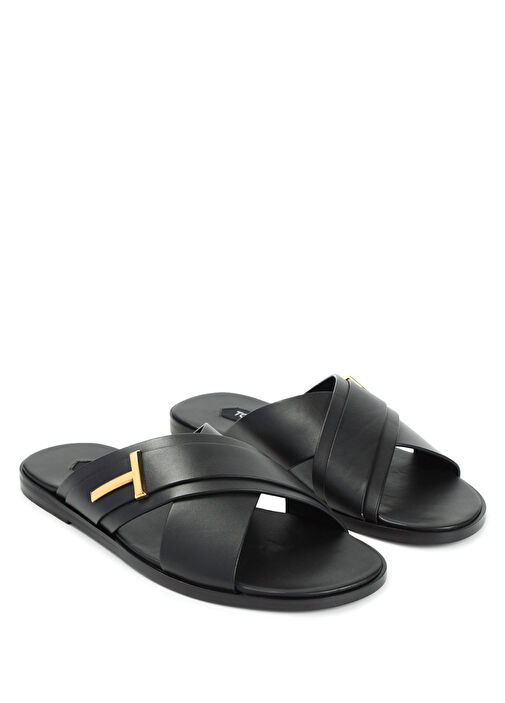 Siyah Erkek Deri Terlik - Görsel 4