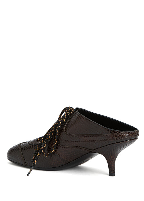 Koyu Kahverengi Kadın Terlik - Görsel 4